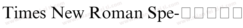 Times New Roman Spe字体转换